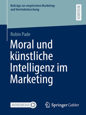 cover image of Moral und künstliche Intelligenz im Marketing